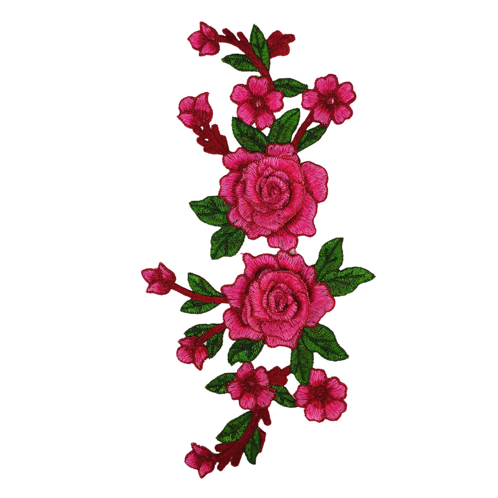 sew on 3D flower patches