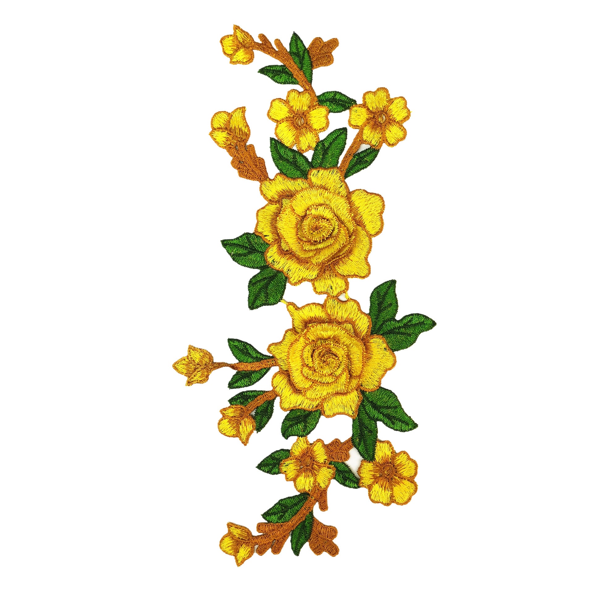 sew on 3D flower patches