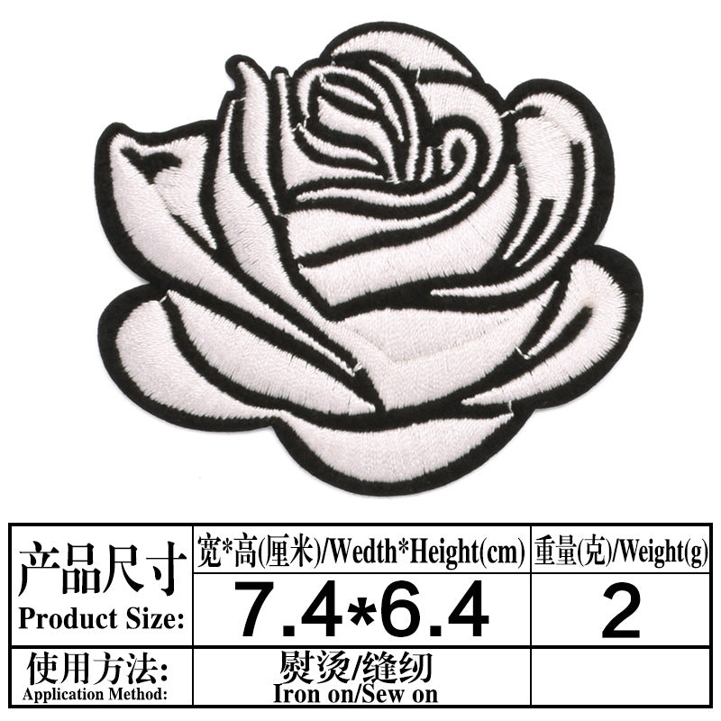 coloful rose patches