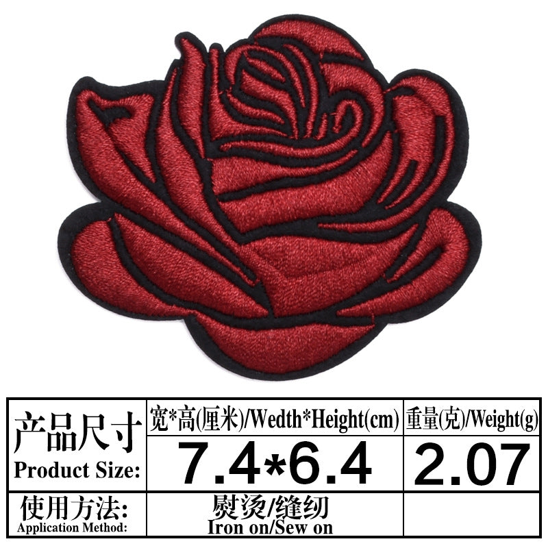 coloful rose patches