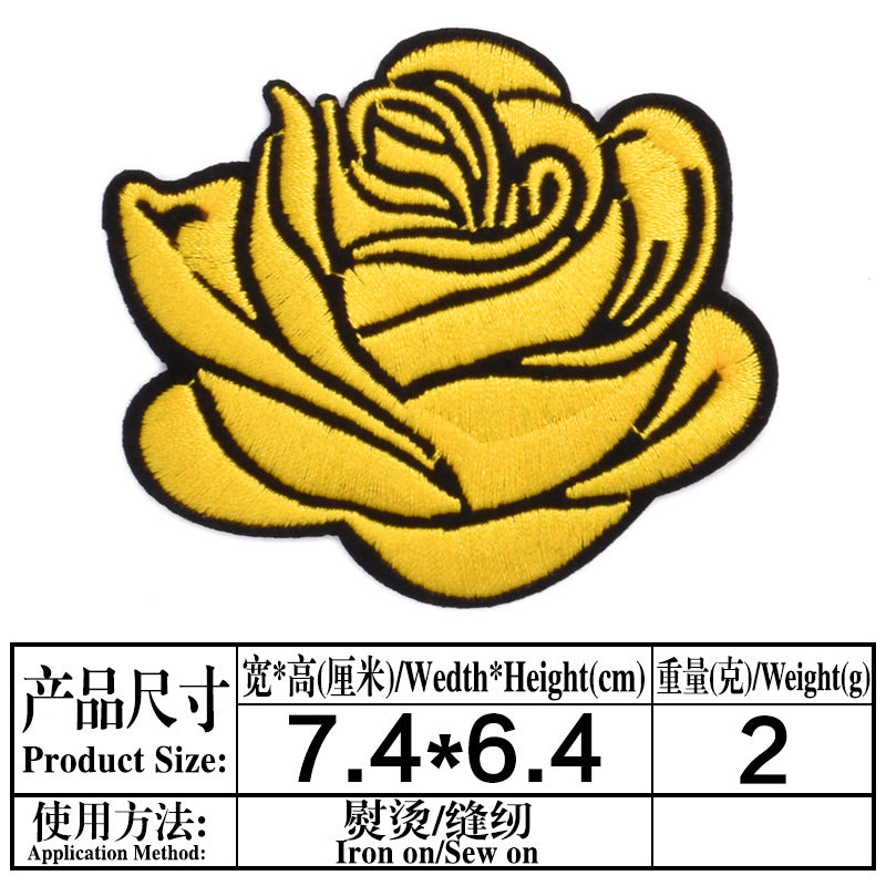 coloful rose patches