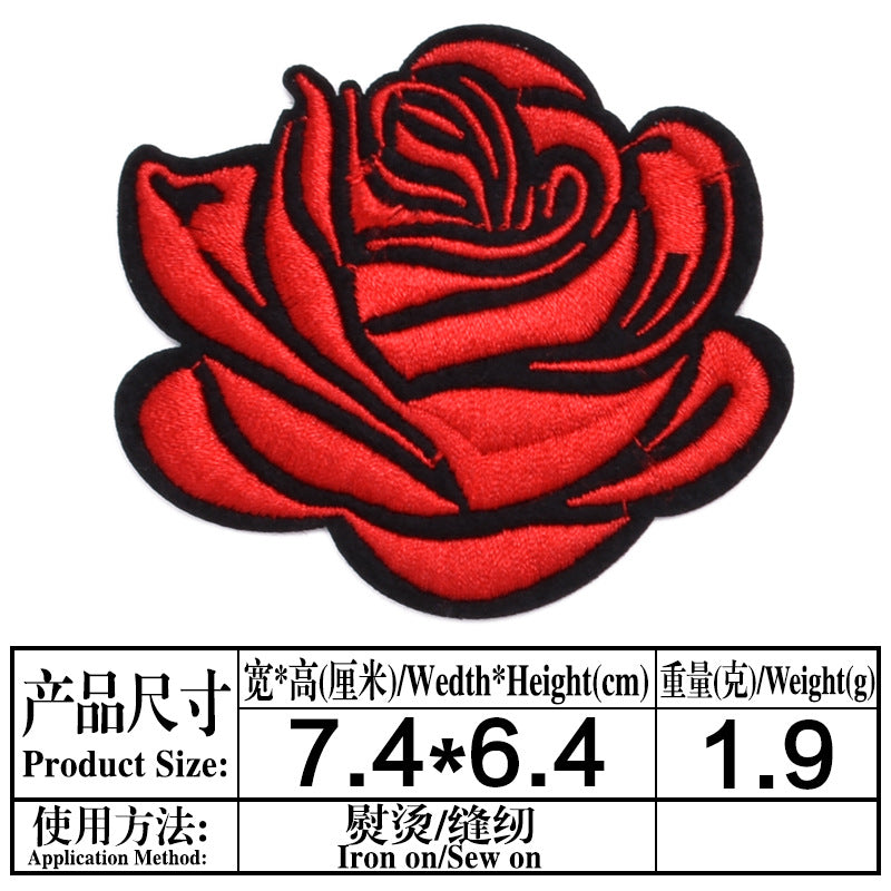 coloful rose patches