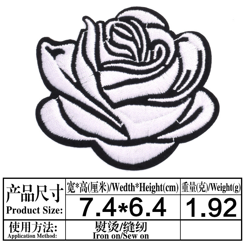 coloful rose patches