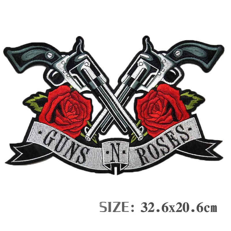 big gun&rose patch