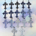 denim cross patches set