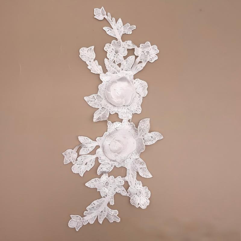 sew on 3D flower patches
