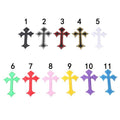 colorful cross patches set