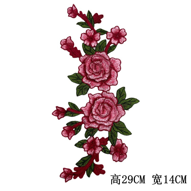 sew on 3D flower patches